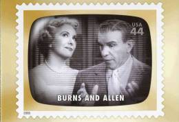 Entier Postal De 2009 Sur Carte Postale Avec  Timbre Et Illust. "Burns And Allen" - 2001-10