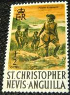 St Christopher Nevis Anguilla 1970 Piate Treasure 0.5c - Mint - St.Christopher-Nevis & Anguilla (...-1980)