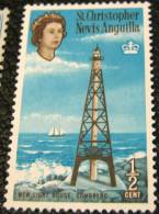 St Christopher Nevis Anguilla 1963 New Lighthouse Sombrero 0.5c - Mint - St.Cristopher-Nevis & Anguilla (...-1980)