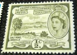 St Christopher Nevis Anguilla 1954 Salt Pond Anguilla 0.5c - Mint - St.Christopher-Nevis & Anguilla (...-1980)