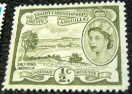 St Christopher Nevis Anguilla 1954 Salt Pond Anguilla 0.5c - Mint - St.Christopher, Nevis En Anguilla (...-1980)