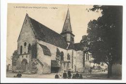 Belle CPA CHER 18 : SAINT OUTRILLE Près GRACAY - L´église ( Texte Sur Nouvelles De Soldats Et De La Guerre ) - Graçay