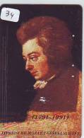 Wolfgang Amadeus MOZART * TELEFONKARTE JAPAN * Telecarte JAPON (34)  MUSIQUE MUSIC MUZIEK MUSIEK - Music