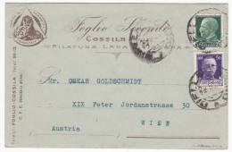 ITALY - Cossila, Postal Card - Year 1930, Advertising - Other & Unclassified