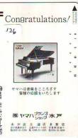 Télécarte Japon * Musique * PIANO (126) Japan Music Phonecard * KLAVIER Musik Telefonkarte * FRONTBAR - Music