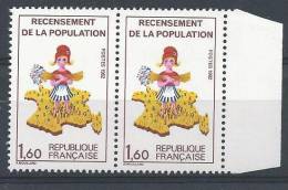 France 1982. N° 2202a Neuf** En Paire Avec Bord De Feuille - Ungebraucht