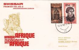 DAR ES SALAM (Tanzania) /  ZURICH  - Cover _ Lettera  -   DC 8 Flight  - SWISSAIR - Luchtpost