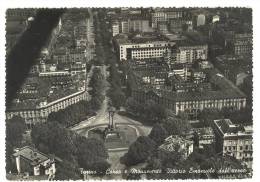 G1676 Torino - Corso E Monumento Vittorio Emanuele Dall'aereo / Viaggiata 1956 - Andere Monumenten & Gebouwen