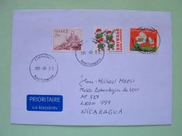 Sweden 2012 Cover To Nicaragua - Music Singer Folks Lottery - Briefe U. Dokumente