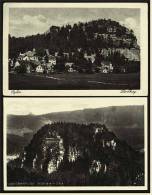2 X Oybin  -  Lausitzer Gebirge , Der Berg  -  Ansichtskarten Ca.1915 / 1930   (1508) - Oybin