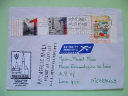 Netherlands 2012 Cover To Nicaragua - House Street Donald Duck Disney - Briefe U. Dokumente