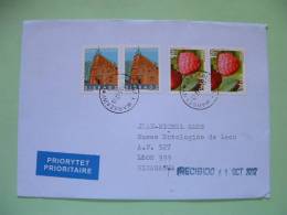 Poland 2012 Cover To Nicaragua - Fruit Framboise Sieradz Church - Cartas & Documentos