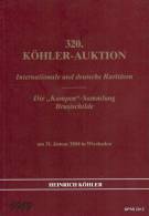 MARCOPHILIE POSTAL HISTORY Die Sammlung Brustschilde 320. Köhler-Auktion - Auktionskataloge