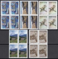 Andorra 2005 - Yvert: 604, 605, 607, 613, 614  - Bloques De 4 -  ** MNH - Nuovi