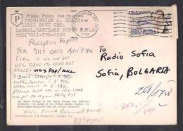 130282 / 1986 AVIATION PIANEER TO BULGARIA , WASHINGTON - United States Etats-Unis USA - Covers & Documents