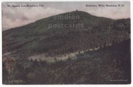 USA, BETHLEHEM-WHITE MOUNTAINS NH, Mt AGASSIZ From STRAWBERRY HILL, C1920s-30s Unused Albertype Vintage Postcard - White Mountains