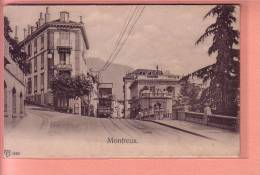 OUDE POSTKAART ZWITSERLAND SCHWEIZ   1900'S MONTREUX  TRAM - VD Vaud