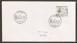 Portugal Cachet Commemoratif 1994 Expo Philatelique Vila Nova Santo André Eglise Event Postmark Church - Maschinenstempel (Werbestempel)