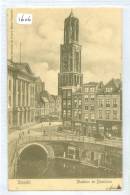 ANSICHTKAART (1606) UTRECHT * STADHUIS EN DOMTOREN  * CPA * GELOPEN IN 1903 LOKAAL UTRECHT - Utrecht