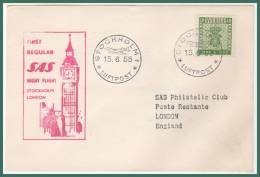 STOCKHOLM > LONDON 16/5/1955 - Covers & Documents