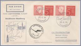 STOCKHOLM > HAMBURG 20/4/1959 - Storia Postale