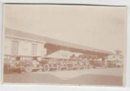 Nicaragua - Managua 1934 - La Gare - Train Station - Old Time Car - Photo 45x40mm - Nicaragua