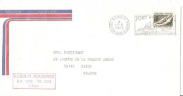 N°Y&T 313  DJIBOUTI  (trés Belle Flamme)           Vers   PARIS Le  1" Juin1975 - Storia Postale