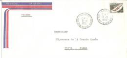 N°Y&T 313  DJIBOUTI             Vers   PARIS Le  09 MAI1975 - Storia Postale