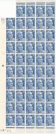 France N°812 ** Neuf  Feuille De 49 - Full Sheets