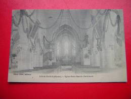 CPA  51  COURTISOLS  EGLISE SAINT MARTIN  INTERIEUR  NON VOYAGEE - Courtisols