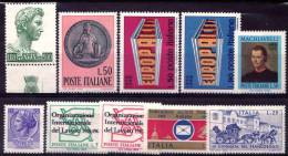 ITALIA - 1969 - Nuovo - MNH - Annata Completa - 9 Valori - Volledige Jaargang