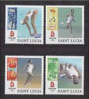 St LUCIA 2008 // J.O. Beijing (Pekin) 2008 - 4 Val Neufs // Mnh - St.Lucia (1979-...)