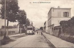 Cp 93 ROMAINVILLE Entrée De (  Tramway Est OPERA  Ligne De Chemin De Fer Enfants) Habitation - Romainville