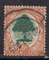 South Africa 1930 - 45 6d Green & Orange Used Invert Wmk (E985 - Used Stamps