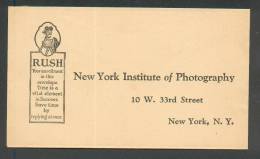 USA  NEW YORK INSTITUTE OF PHOTOGARAPHY , OLD COVER - Fotografía