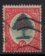 South  Africa 1937 - 46 KGV1 6d Green & Orange Used.( E999 ) - Usados