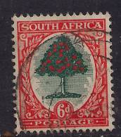 South  Africa 1937 - 46 KGV1 6d Green & Orange Used  ( F502 ) - Usados