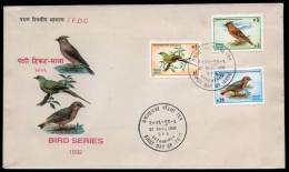 Nepal 1992 Birds - Pigeon Waxwing Lark Fauna Sc 508-10 FDC # 7423 - Piciformes (pájaros Carpinteros)