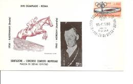 JO De Rome-1960 -Equitation ( FDC D'Italie à Voir) - Estate 1960: Roma