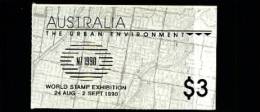 AUSTRALIA - 1989 $ 3 BOOKLET URBAN ENVIRONMENT OVERPRINTED NEW ZEALAND 90 MINT NH  SG SB66 - Booklets