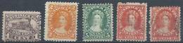NOUVEAU-BRUNSWICK - 5 Valeurs -de 1860-63 - Unused Stamps