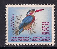 South Africa 1961 - 63 QE2  1/2ct Kingfisher UMM    ( F505 ) - Unused Stamps