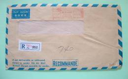 Japan 1980 Registered Cover From Tokyo - Lettres & Documents