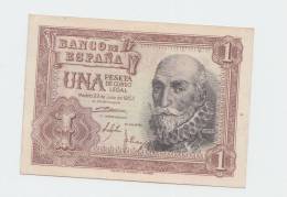 Spain 1 Peseta 1953 XF CRISP Beautiful Banknote P 144 - 1-2 Pesetas