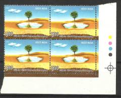 INDIA, 2006, Rainwater Harvesting,  Environment Protection, RainBlock Of 4, With Traffic Lights, Bottom Right, MNH, (**) - Unused Stamps