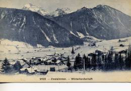 ZWEISIMMEN..WINTERLANDSCHAFF.......CPA - Zweisimmen