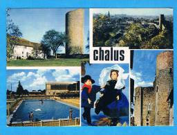 CP - Chalus- Le Donjon-la Piscine-la Tour Du Fort- 87 Haute Vienne - Chalus