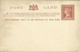 VICTORIA AUSTRALIA ENTERO POSTAL REINA VICTORIA - Cartas & Documentos