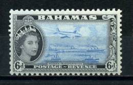 BAHAMAS     1954     6d  Bright  Blue  And  Black      MH - Bahama's (1973-...)