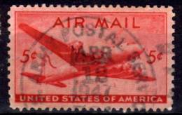 United States 1946 5 Cent Air Mail Issue  #C32   Army Mail Service Cancel - 2a. 1941-1960 Used